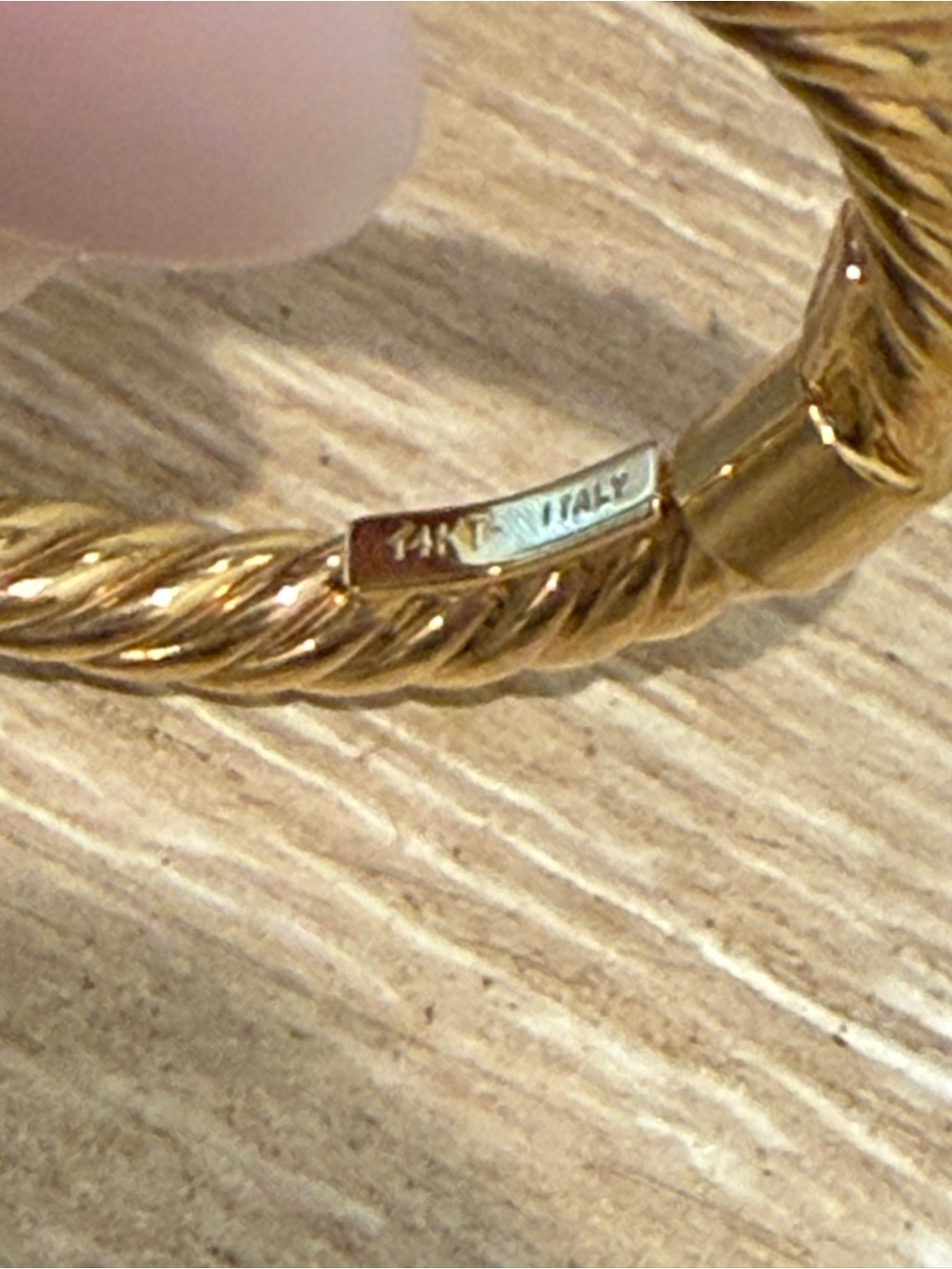 Ring Concierge 14K Yellow Gold Twisted Rope Ring Size 6.5 - Picture 5 of 5